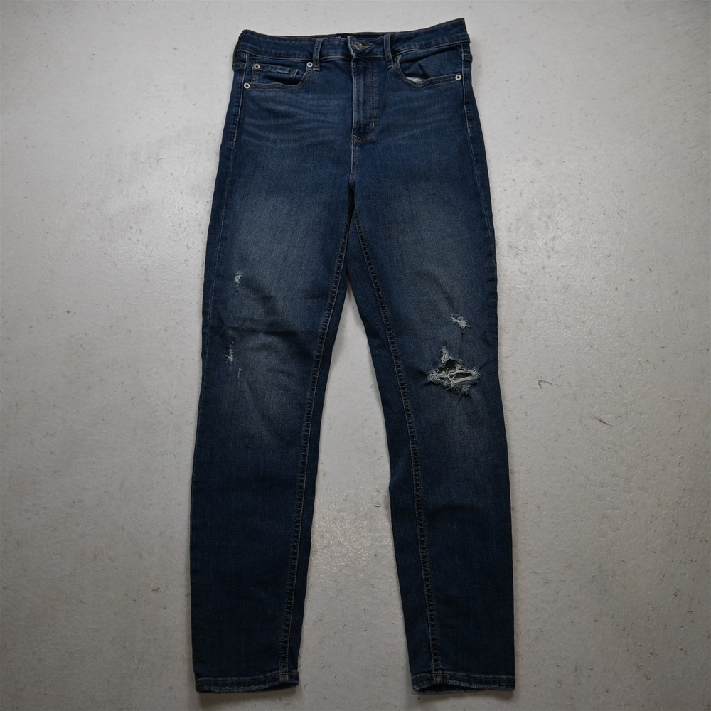 Gap 8 Sky High Universal Legging Medium Destroyed Stretch Denim Womens Jeans